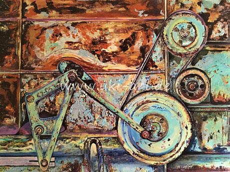 "Rusty" Acryl auf Leinwand, 80 X 100 cm