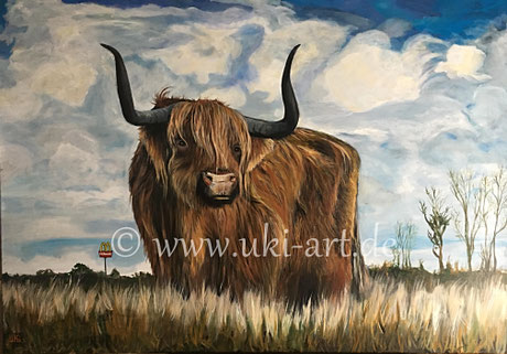 verkauft - Freiheit am limit - Acryl auf Leinwand, 70 x 100 cm