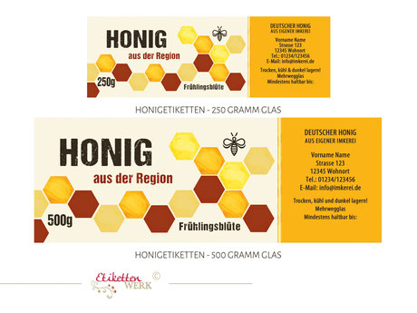 Honigetiketten, Design für Honig, Honigglasetiketten, Etiketten, Imker, Honiggläser Honig Labels honig etikett honigetikett honigglas label bienen imker bienenhonig honigglasetikett honiglabel honigetiketten 