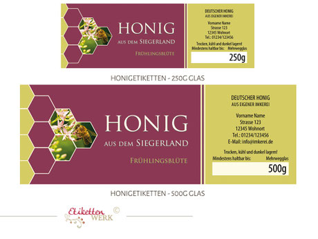 Honigetiketten, Design für Honig, Honigglasetiketten, Etiketten, Imker, Honiggläser Honig Labels honig etikett honigetikett honigglas label bienen imker bienenhonig honigglasetikett honiglabel honigetiketten 