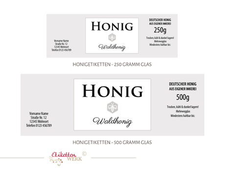 Honigetiketten, Design für Honig, Honigglasetiketten, Etiketten, Imker, Honiggläser Honig Labels honig etikett honigetikett honigglas label bienen imker bienenhonig honigglasetikett honiglabel honigetiketten 