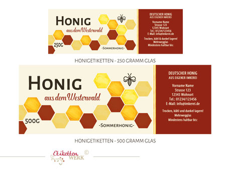 Honigetiketten, Design für Honig, Honigglasetiketten, Etiketten, Imker, Honiggläser Honig Labels honig etikett honigetikett honigglas label bienen imker bienenhonig honigglasetikett honiglabel honigetiketten 