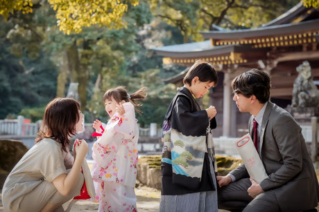 岐阜・各務原のフォトスタジオひでんちの七五三ロケーション撮影 関市・美濃加茂からも受付中