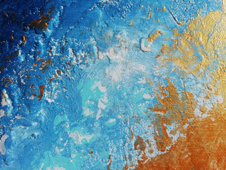abstrakt - Hintergrund - Gold - Malerei - Acryl