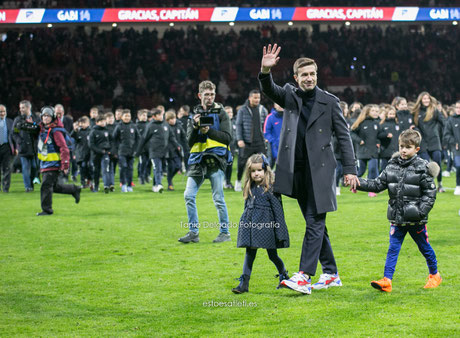 Homenaje Despedida Gabi Fernández, atletico de Madrid, wanda metropolitano