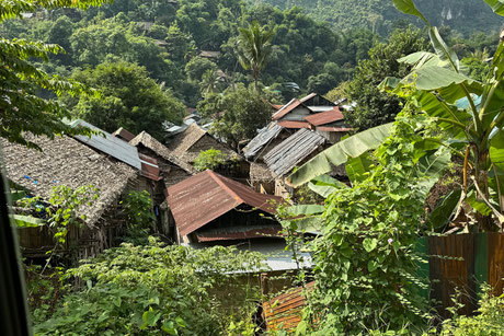 Refugee camp near Mae Sot, Northwestern Thailand