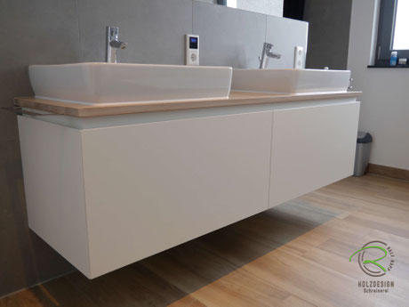 Waschbeckenunterschrank weiß - Holzdesign Rapp Geisingen