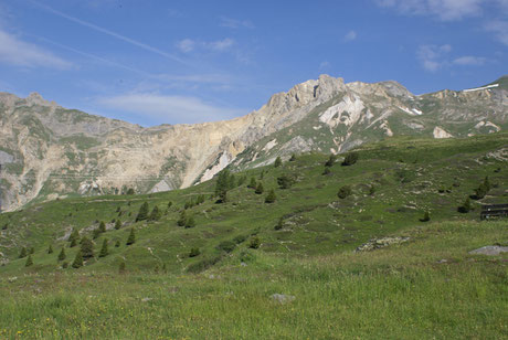 Paysage de l'adret de Saint Martin de la Porte et de Saint Michel de Maurienne