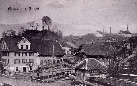 Abb.3: Postkarte mit der Burgruine, vor 1912.