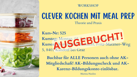 Clever kochen mit Meal Prep