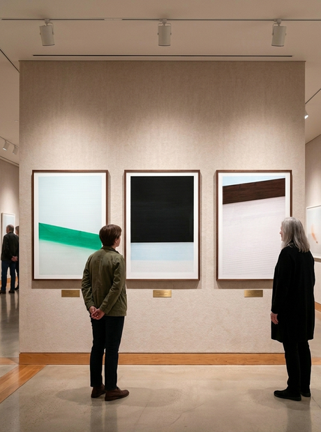 Ausstellung mit abstrakten arbeiten von Uta Nitschke 