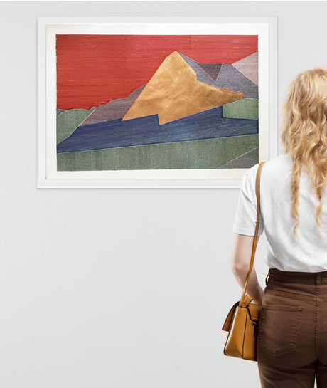 Ausstellung von Uta Nitschke mit Bild von Eiger Nordwand