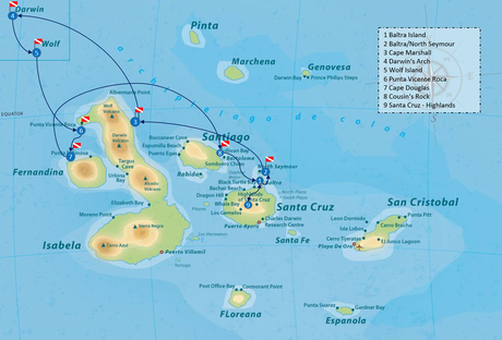 8 day itinerary map