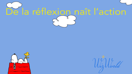 De la réflexion naît l'action. Wizworld.fr vous donne à réfléchir