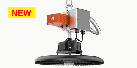 Led High Bay lamps as industrial emergency lighting, 15 to 20 Lux at 14m height, burning time 3-5 hours with external emergency driver, BBM Ledproducts