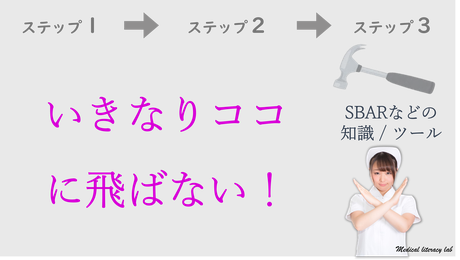 いきなりステップ３に飛ばない