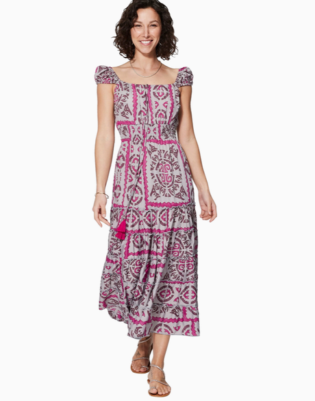 BOHO-Kleid in Beerenfarben € 69.00.