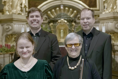 Alina Konarska-Schmidt (Gesang), Johannes Wessiepe (Viola), Silvia Habisch (Flöte) & Matthias Gampe (Klavier) ©Sonnenorchester