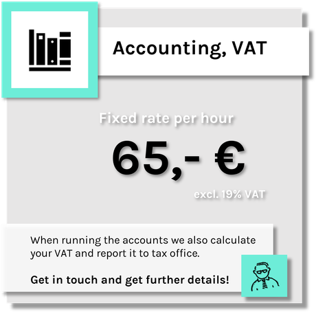 Fee estimate for accounting and VAT filing