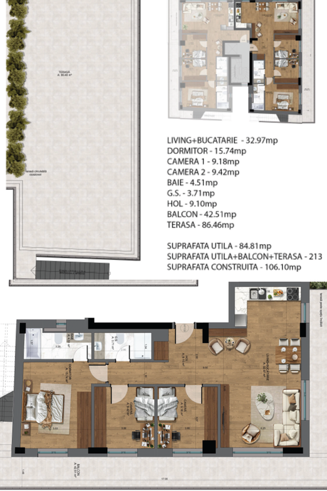 Penthouse 4 camere piață unirii, apartament nou, lux, ultracentral, bloc boutique