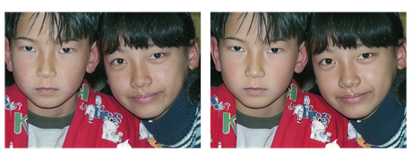 元画像とAI補正画像の比較