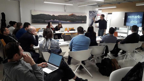 At Idea Space from IDM at the seminar "The perfect pitch" in Bolzano/Bozen