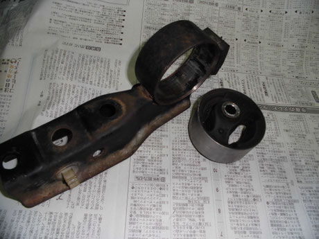 AW11 MR2 エンジンマウント製作 フロント側