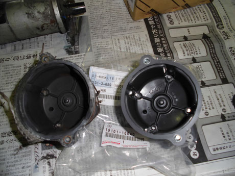 AE86 レビン デスビキャップ交換