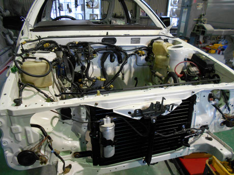 AE86 リビルトコンベンサー取付け