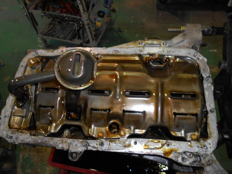 ＥＦ８ ＣＲ－Ｘ オイルパン取外し