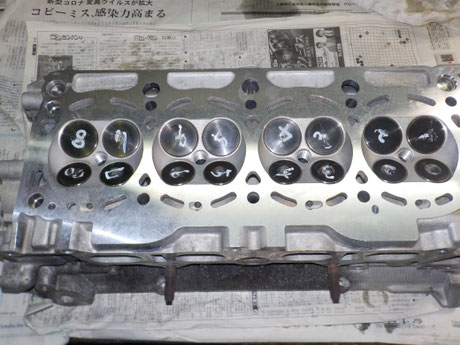 バルブ組付け  SW20 ３S MR2
