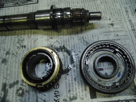 AE86ミッション 3速ギヤ取外し
