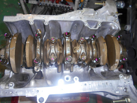 EF8 CR-X クランクシャフト組付け