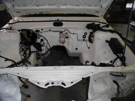 ＡＥ８６　トレノ　レストア　マスターシリンダー　ハーネス取り付け