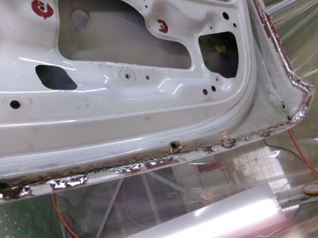 AE86トレノ リヤハッチ修理