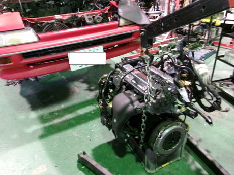AE92 エンジン修理 ４AGZ