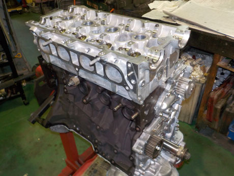 シリンダヘッド組付け ３S MR2