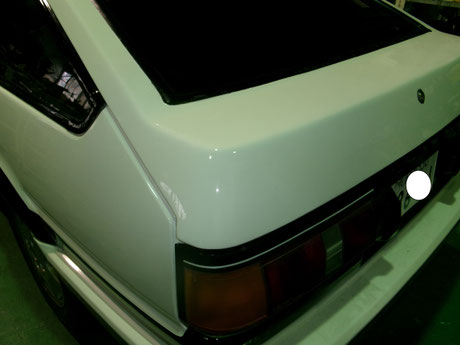 AE86 ３Dレビン リヤハッチ修理 リヤハッチ塗装