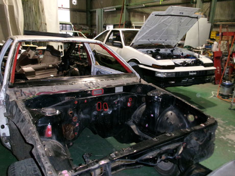 AE86 レストアボディ販売 トレノ