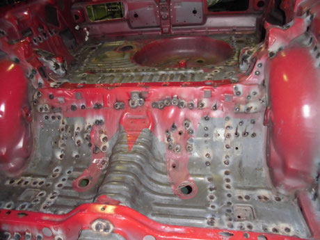 AE86 ボディ補強 室内