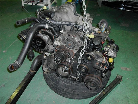 FC3S RX-7 エンジン取外し