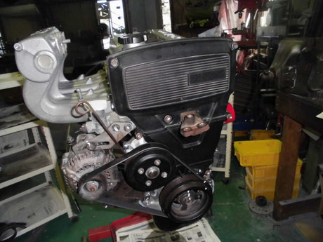 AW11 MR2 サージタンク組付け