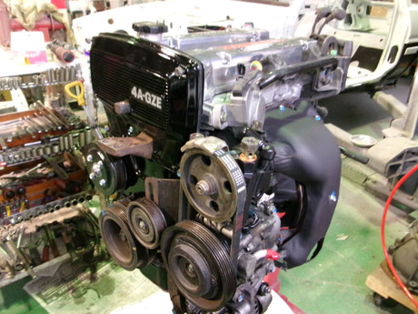 AE92 トレノ ４AGZ エンジンオーバーホール