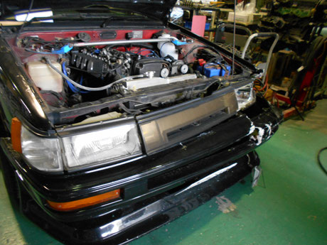 AE86レビン　事故修理