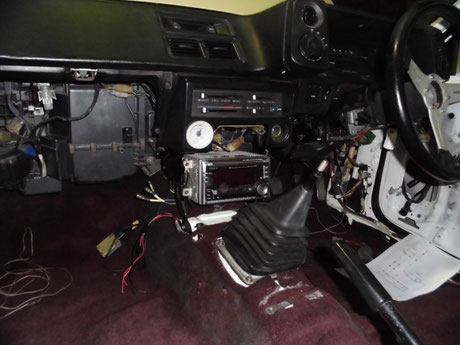 ＡＥ８６　トレノ　オーディオ取付け