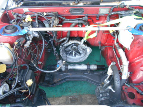 AE86　エンジンルーム洗浄