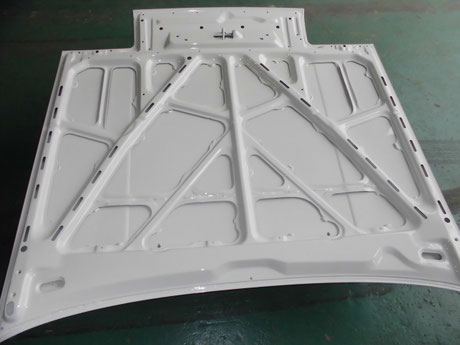 AE86 トレノ ボンネット裏 クリヤ塗装