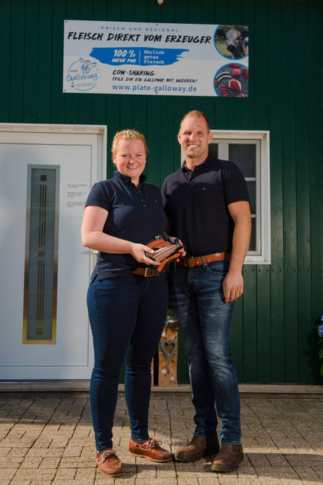 Hjördis und Henning Plate von der Gallowayfarm