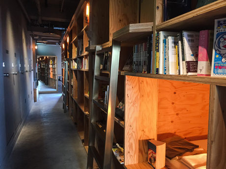 Book and Bedの宿泊スペース