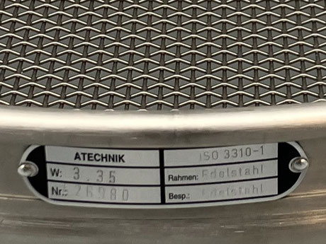 Laborsieb DIN ISO 3310-1